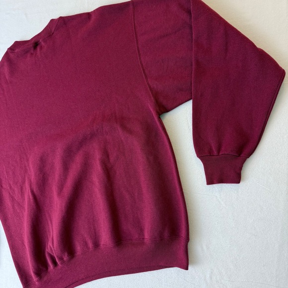 Vintage Hanes Mississippi State Bulldogs Sweatshirt XL Maroon Crewneck - Picture 11 of 11